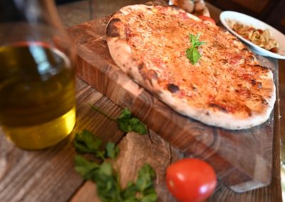 authentic brick oven pizza, fresh brick oven pizza